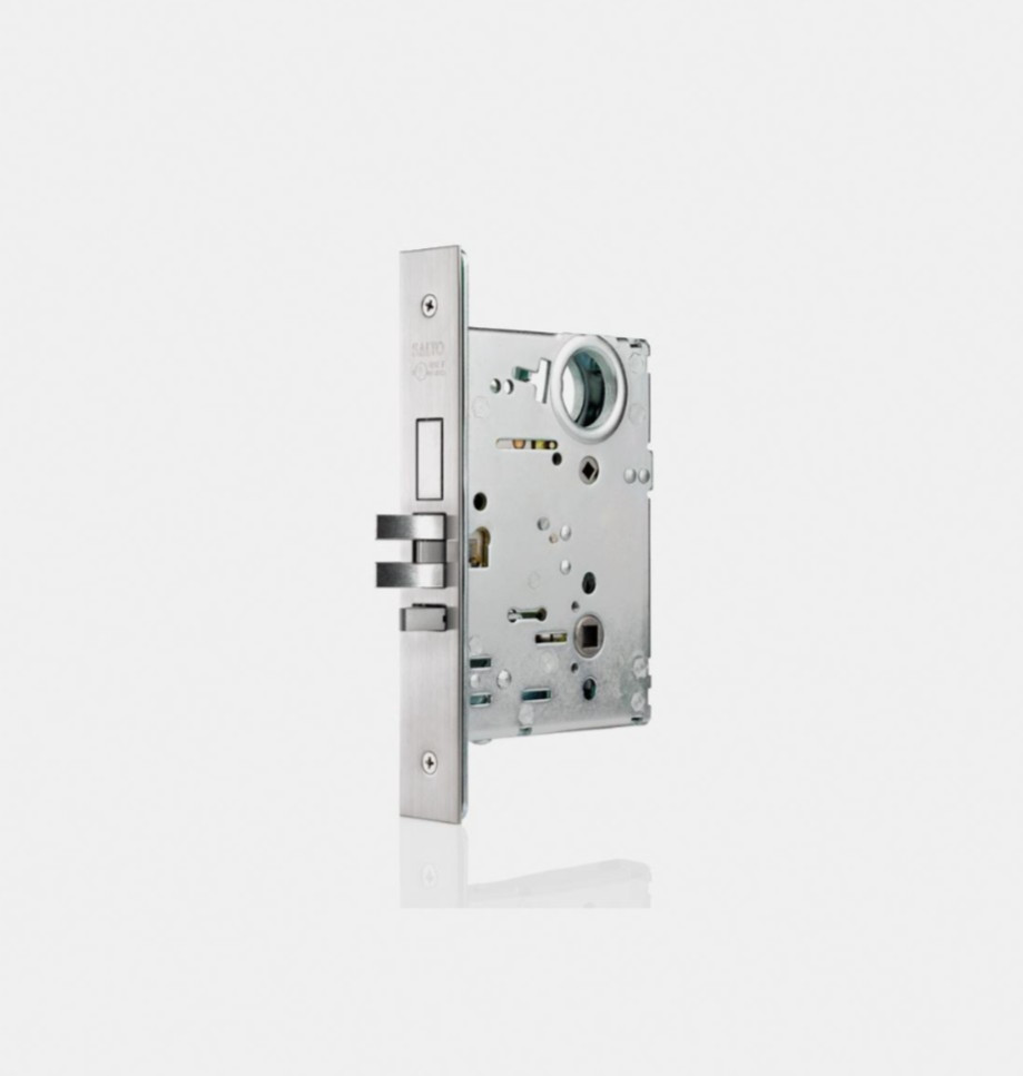 Salto XS4 LA1T Mortise Lock Case w/ Door Detector Satin SS LA1T0770A24IMSRH NEW