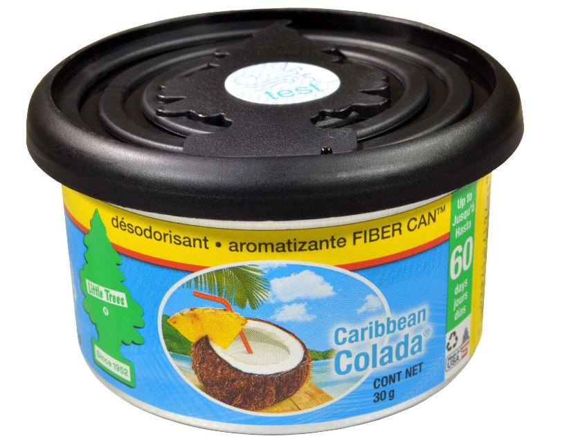 Little Trees Caribbean Colada Fiber Can Air Freshener for Home & Car 6 PACK!