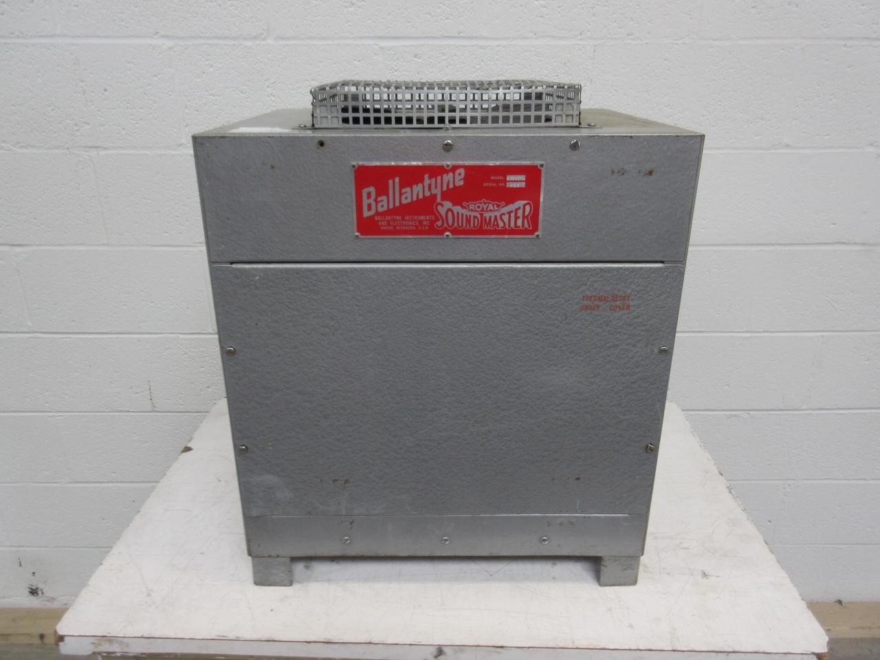 BALLANTYNE 3P682BA VINTAGE ROYAL SOUND MASTER DC POWER SUPPLY T96485