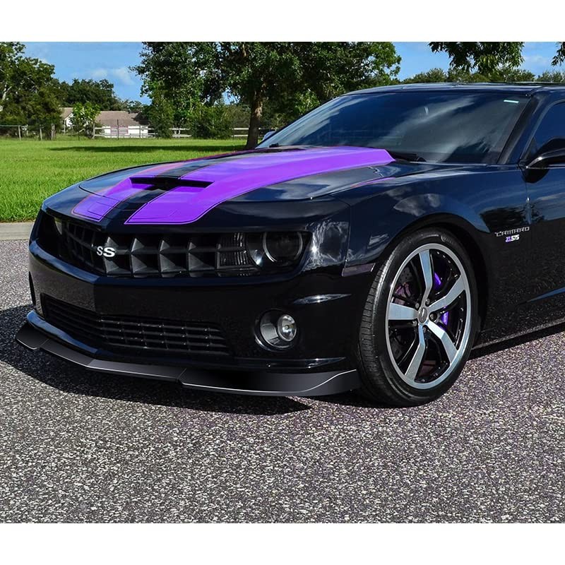 9pcs Bumper Kit Lip Side Skirt for Camaro V6 2010-2013 Painted Black