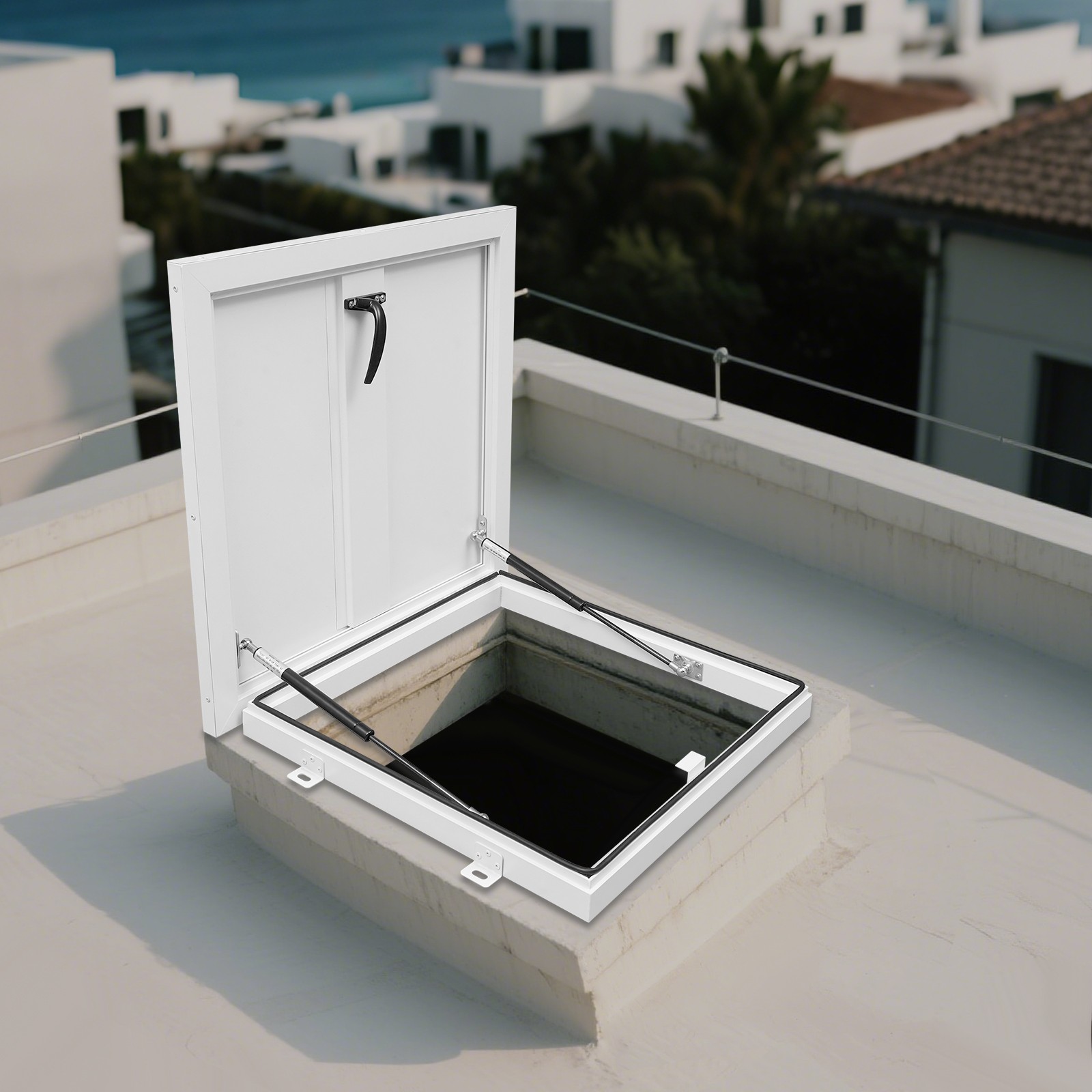 Galvanized Powder Coated Steel Roof Hatch; Roof Steel Security Door Roof Access