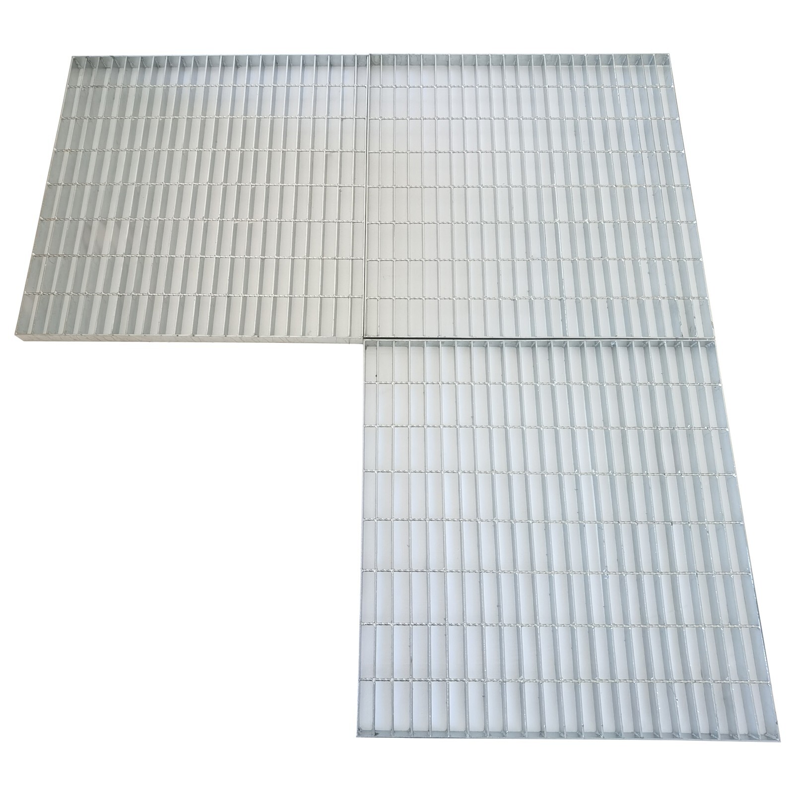 2.6ft*2.6ft Silver Gray Carbon Steel Grille Plate Thickness 1.5″ 1 Piece/Box