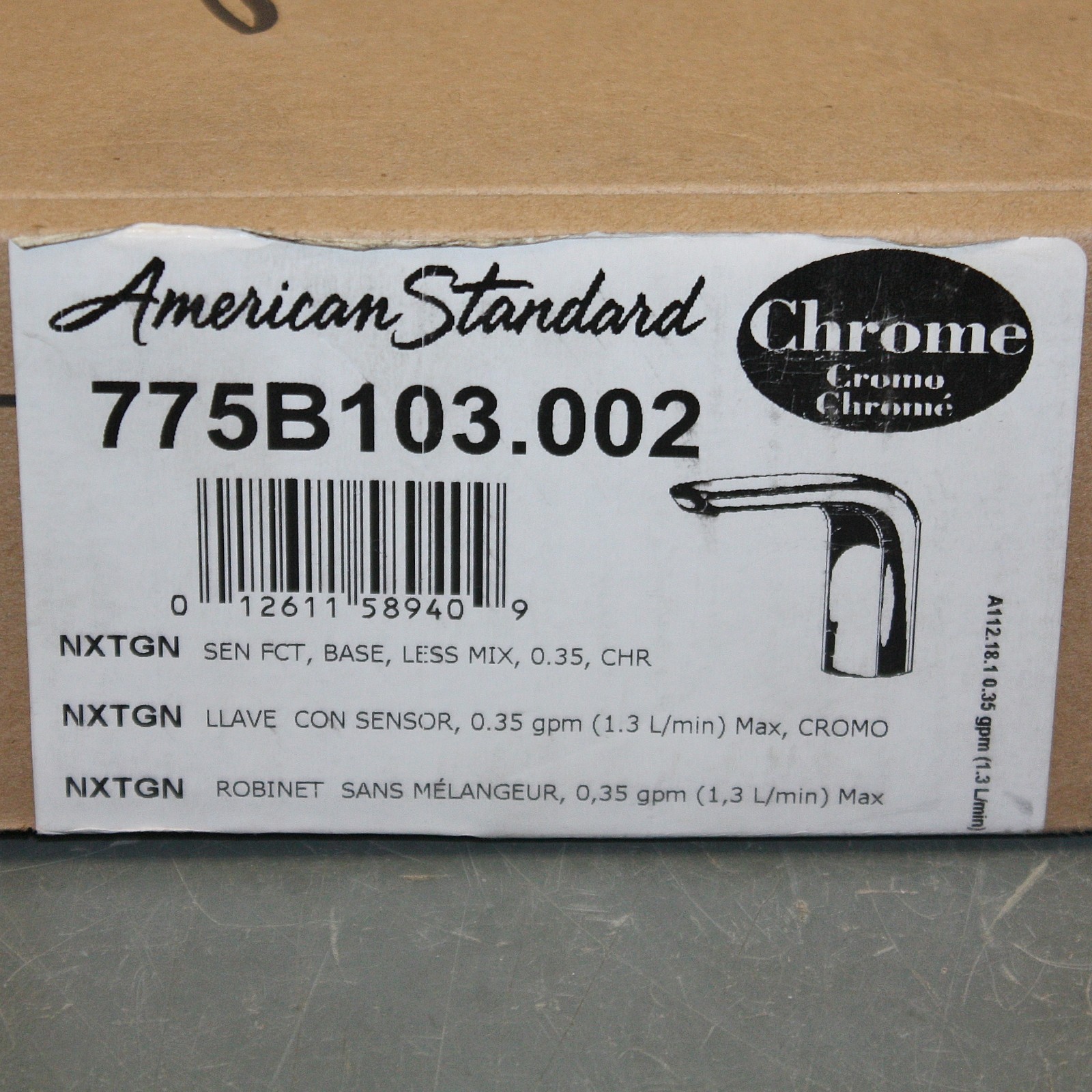 American Standard NextGen Selectronic Bathroom Sensor Faucet 775B103.002, Chrome