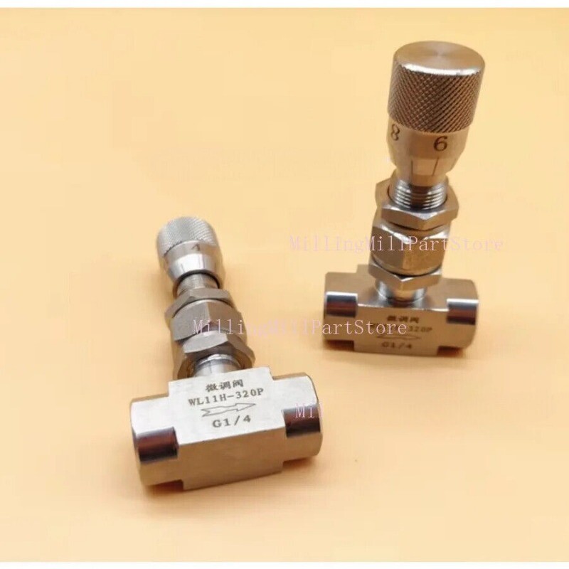 Stainless Flow Micro Rregulate Metering Needle Valve G / NPT 1/8″ 1/4″ 3/8″ 1/2″