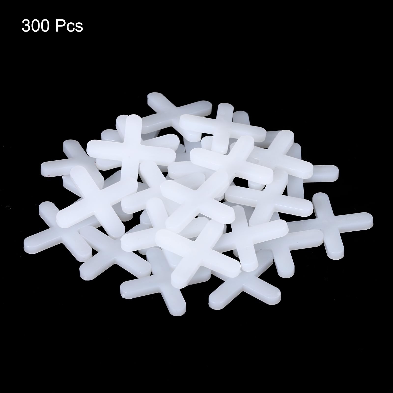 uxcell 300Pcs Tile Spacers 5mm 3/16″ Wall Floor Plastic 3/16″, White