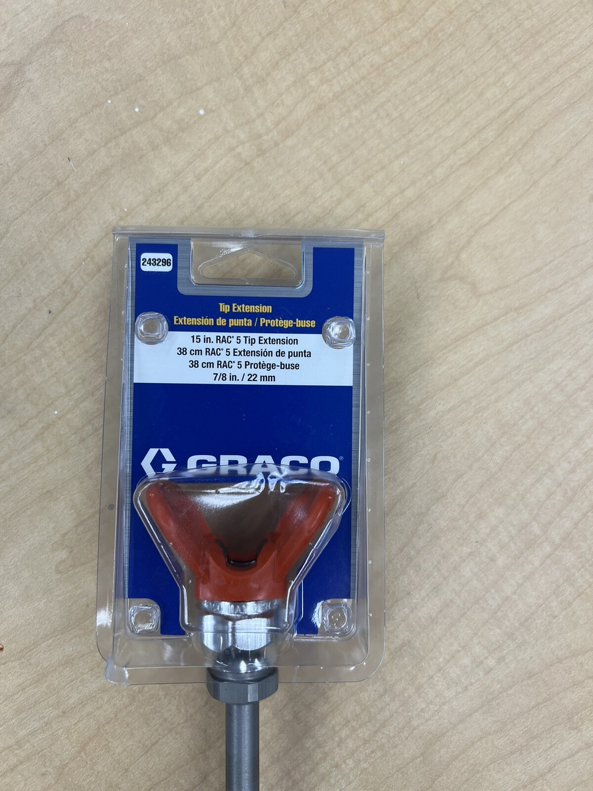 Graco 15″ RAC 5 Orange Guard Paint Gun Pole Extension SHIPSFASTFREEQUICK 243296