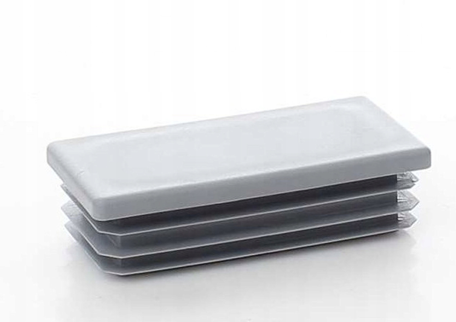 10 x Louver Plugs Rectangle Tube 80 x 120 mm Rectangle Grey End Caps Plastic