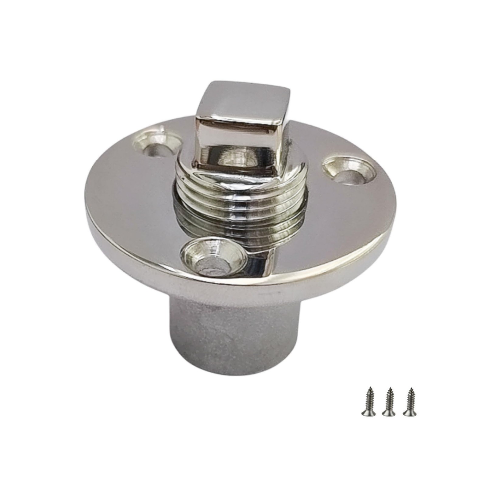NRC&XRC Stainless Steel 316 Boat Garboard Drain Plug Marine Bilge silvery