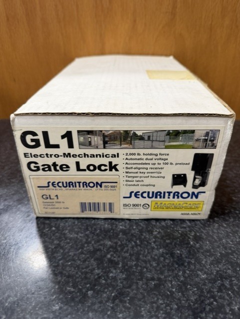 GL1-FLM Securitron Assa-Abloy Gatelock 2000 lb 14/24VDC Fail Locked or Safe
