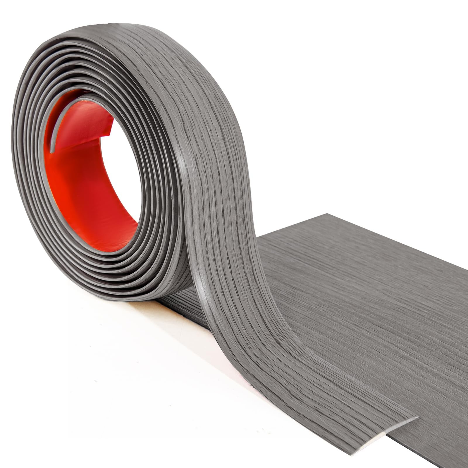 Art3d Self Adhesive Vinyl Floor Transition Strip, Laminate 4 FT, Gray