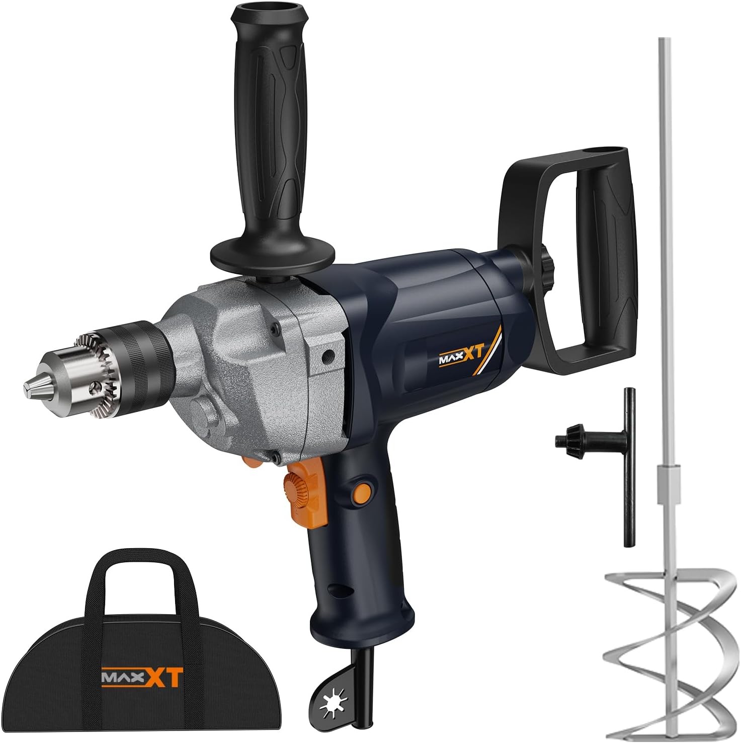 Drill Mixer Set with Spade Handle 1/2 inch Electric Corded Mixing Drill Machine