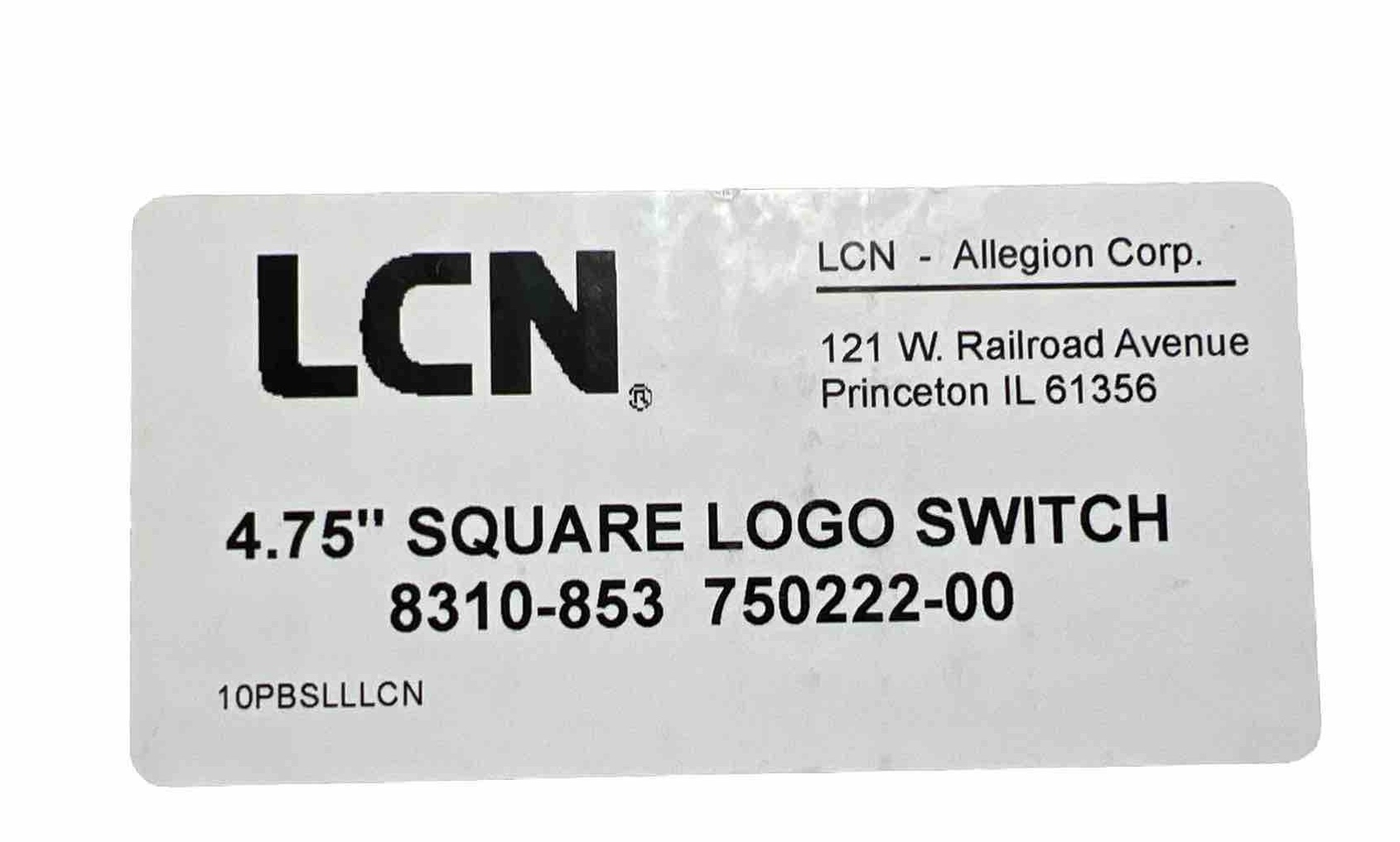New LCN 4.75in. Square Handicap Symbol Actuator Switch 8310-853