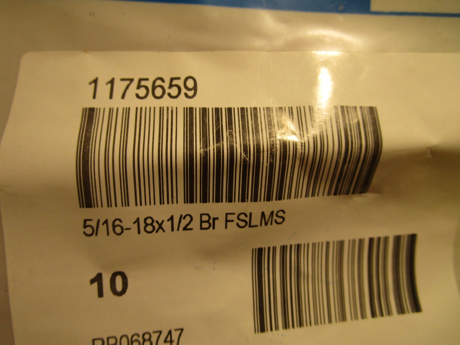 5/16″-18 x 1/2″ Slotted Drive Undercut Flat Head Brass Machine Screw QTY 10
