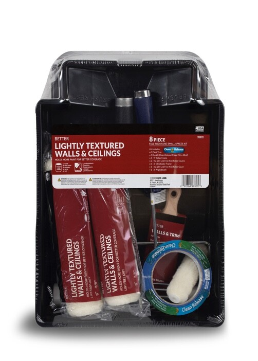 Shur-Line Better 8-Piece Lint Free Knit Full Room & Small Spaces Paint Tray Set