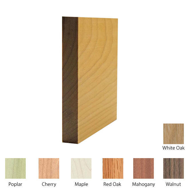 EWBB53 square edge 5-1/4″ Tall Baseboard Moulding, 3/4″ x 5-1/4″ Unfinished Soli