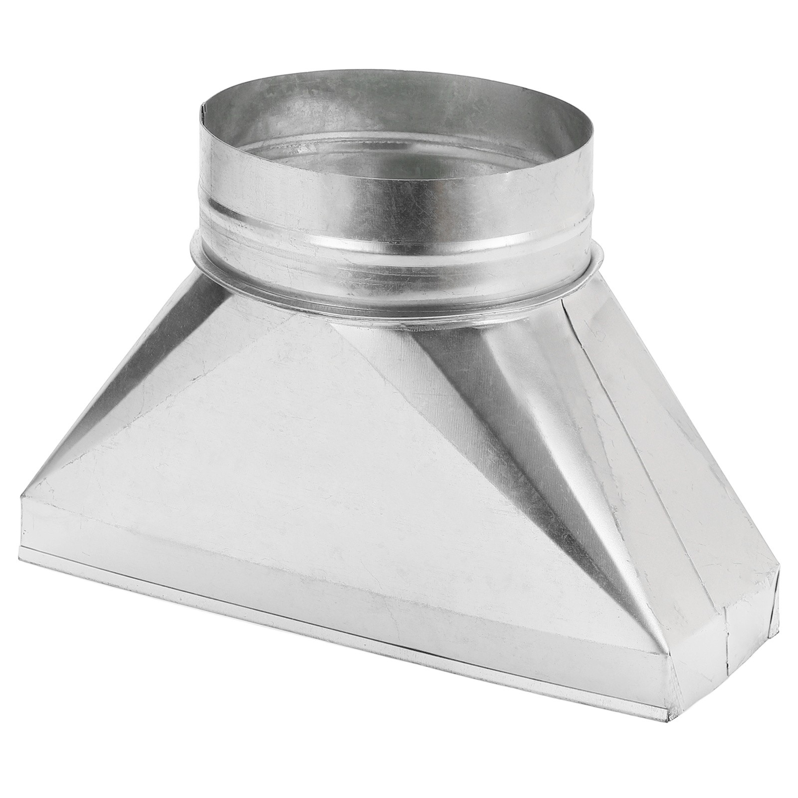 12″ x 4″ x 6″ HVAC Duct Pipe Fitting, Straight Register Boot