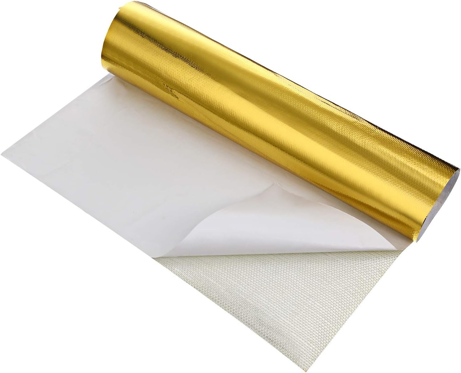 Aluminized Fiberglass Heat Shield Tape 24×48 Inch Heat Resistant Barrier for …