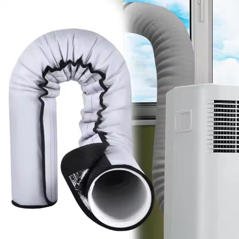 Flexible Aircon Duct Vent Insulation Sleeve For Ventilation Hose Washable Cover