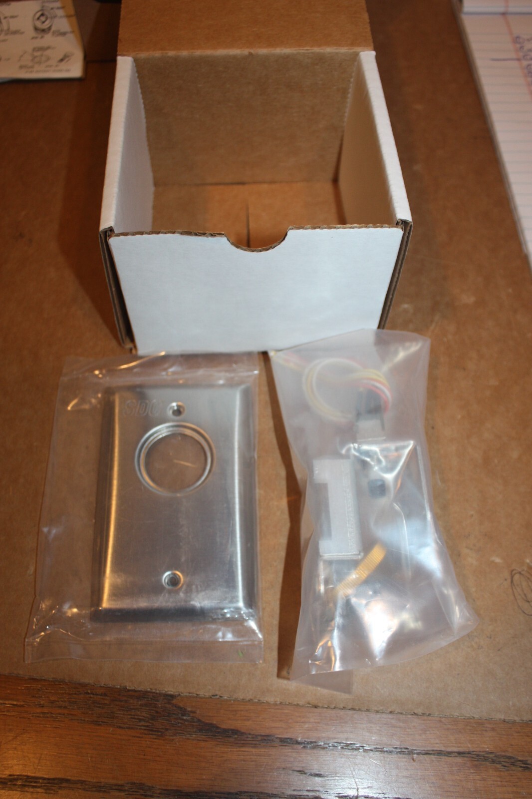 SDC 706U Keyswitch Satin Stainless Steel, DPDT momentary