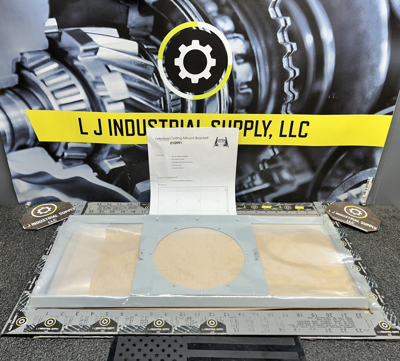NEW! CYBERDATA 010991 Ceiling Mount Speaker Bracket MULTIPLE IN STOCK_FAST SHIP!