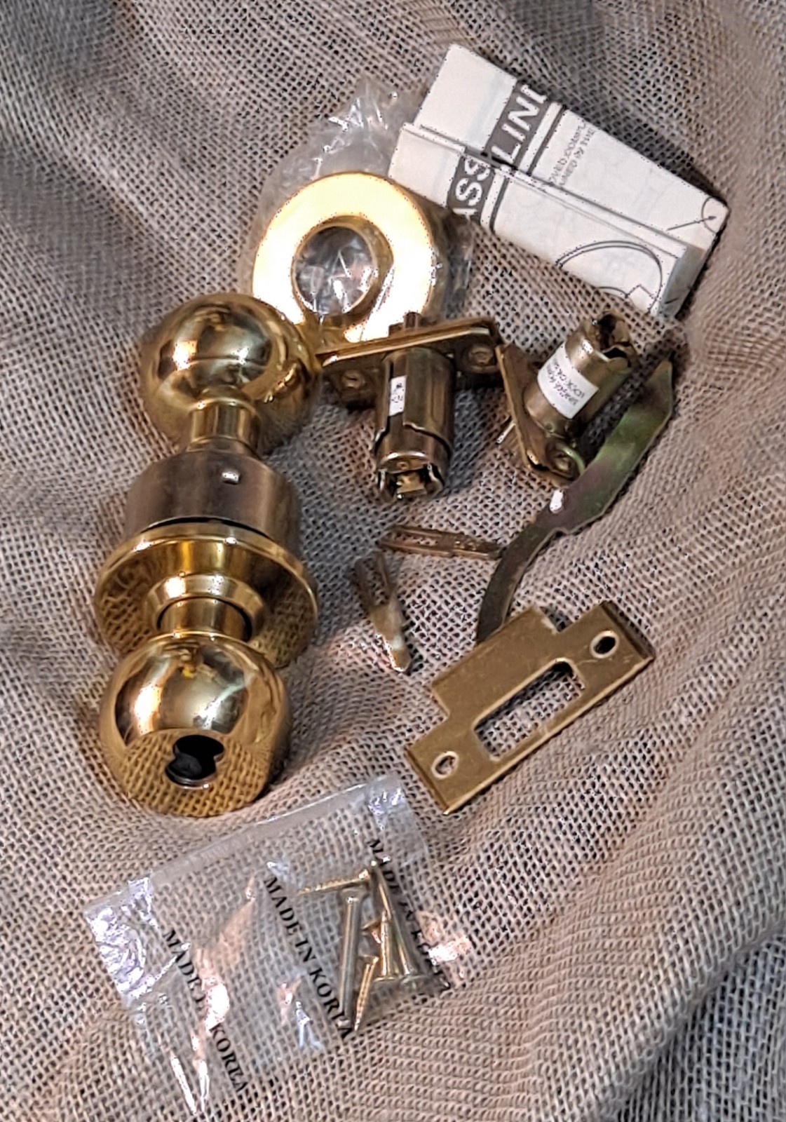 Arrow RK11 SFIC Door Lock Bright Brass 395969 Assa Abloy