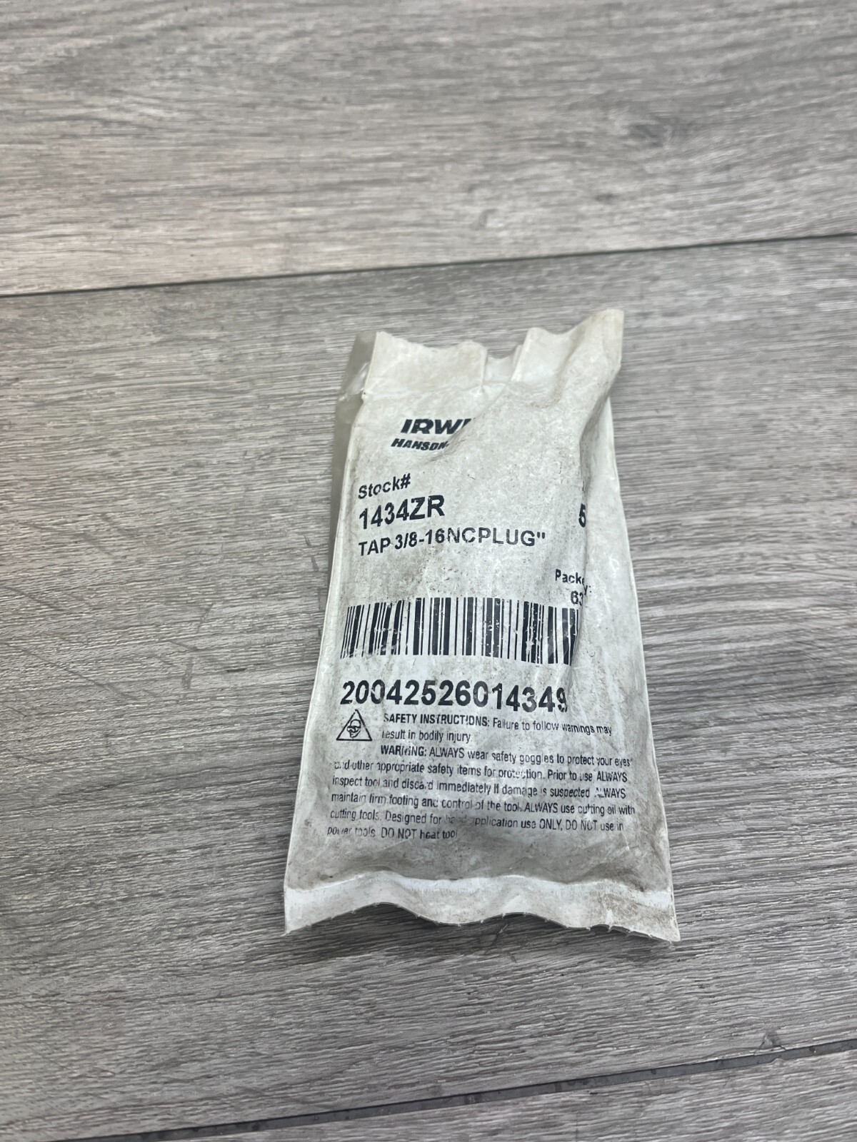 Hanson 1434ZR Hanson TAP PLUG 3/8-16 NC