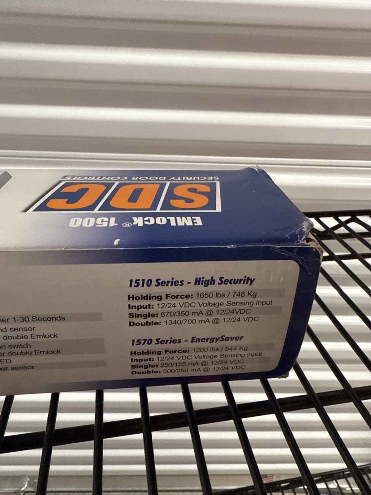 Security Door Controls SDC 1511VD EMLock Electromagnetic Lock Aluminum 1650 lb
