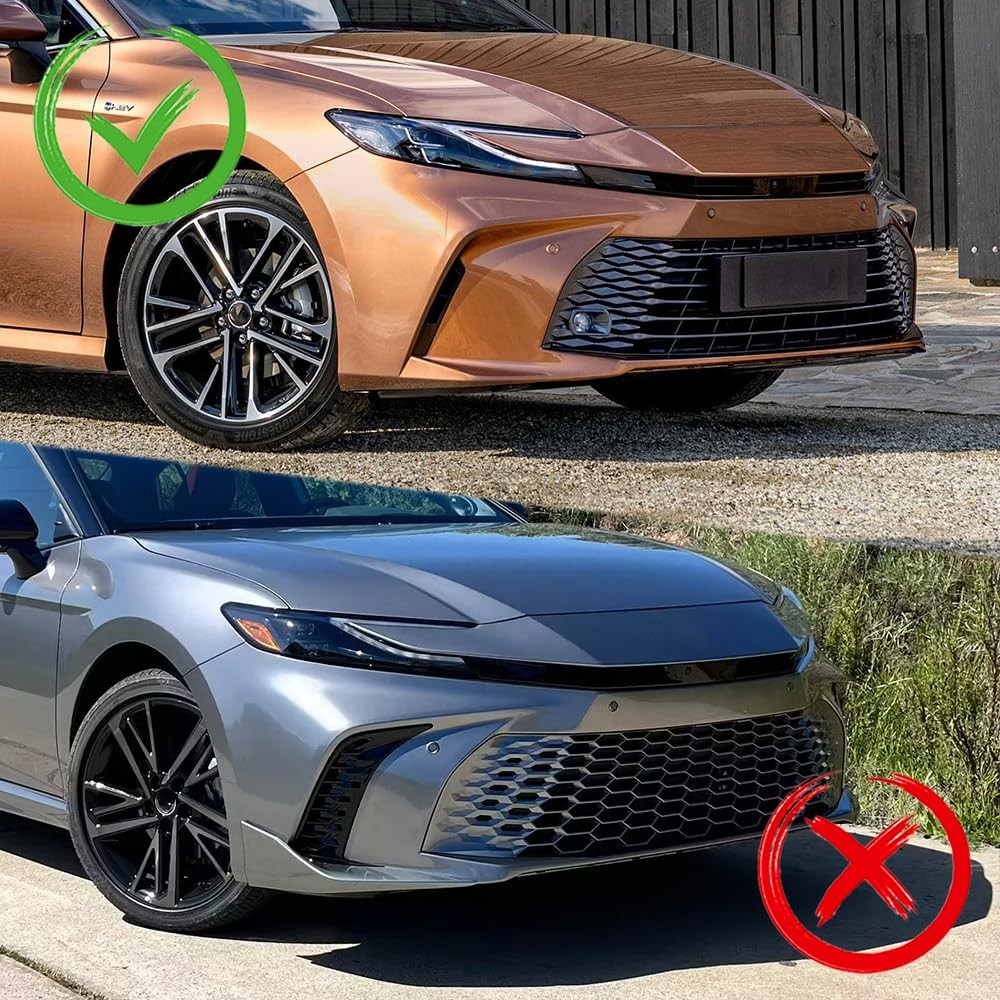 3pcs Front Bumper Lip Spoiler Body Kit for 2025-2027 Toyota Camry LE/XLE Carbon