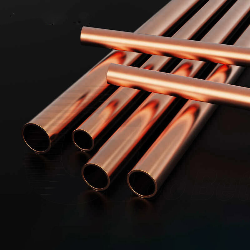 Pure Copper Pipe Tube 300mm Length 99.9% T2 Cu Round OD 1.5mm – 30mm DIY Gas
