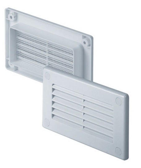 Rectangular Duct Closure 120mm x 60mm Hydroponic Cover Aeration Grill