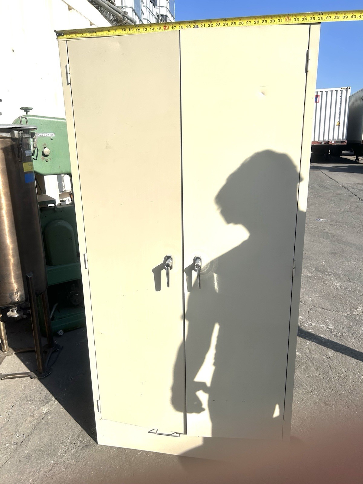Industrial Heavy Duty Steel Storage Cabinet 72” x 36” x 24” Locking Double Door
