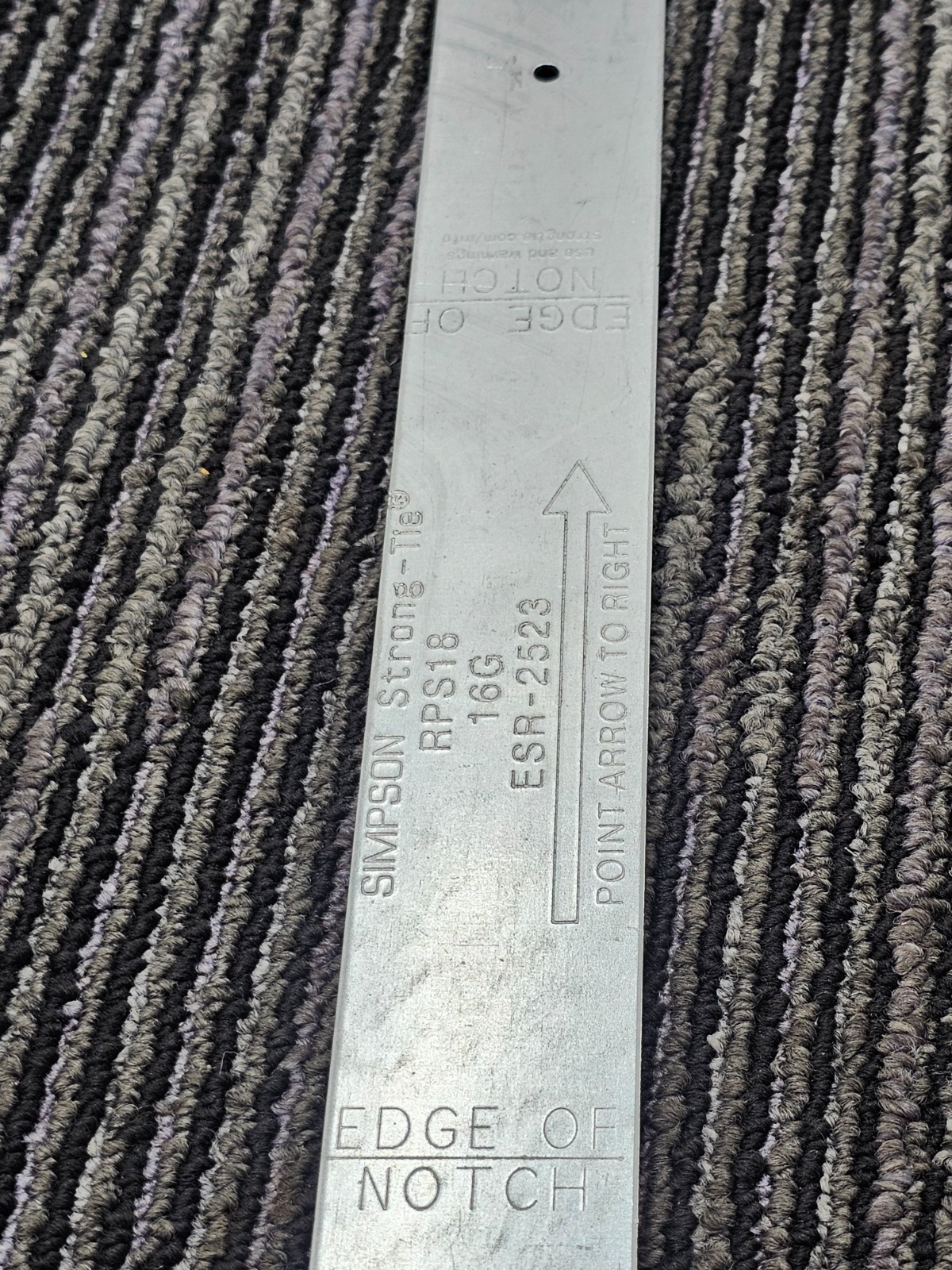 (QTY 4) Simpson Strong-Tie RPS18 16 Gauge Repair Strap ESR-2523 Galvanized