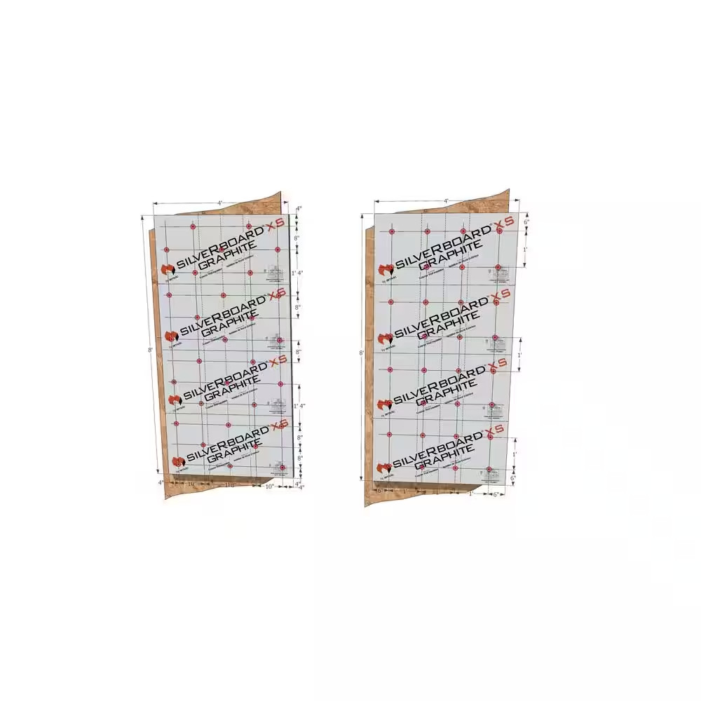 0.625 In. X 48 In. X 24 In. 72 Sq. Ft. R-3 Graphite Radiant Barrier Wall Insulat