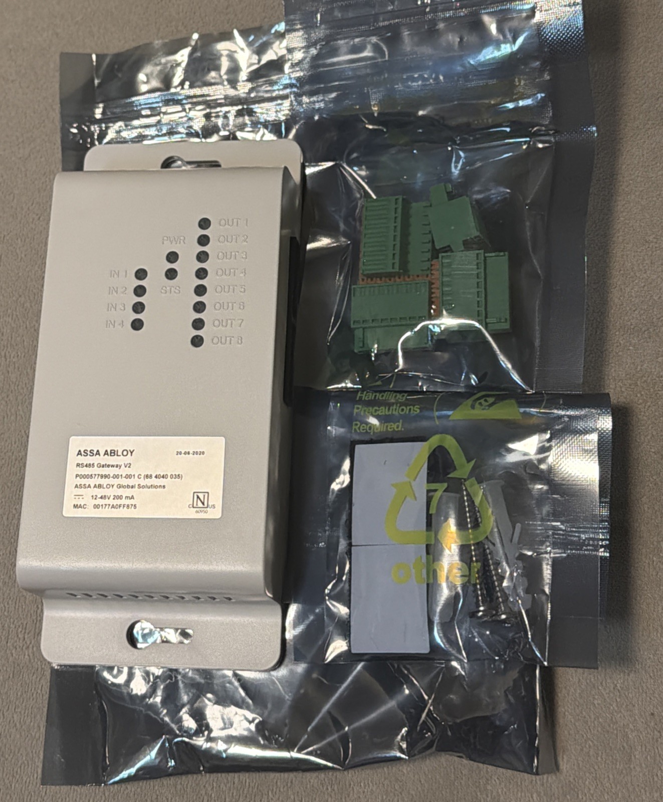 Assa Abloy RS485 Gateway V2 Model 68 4040 035 New In Package (with hardware)