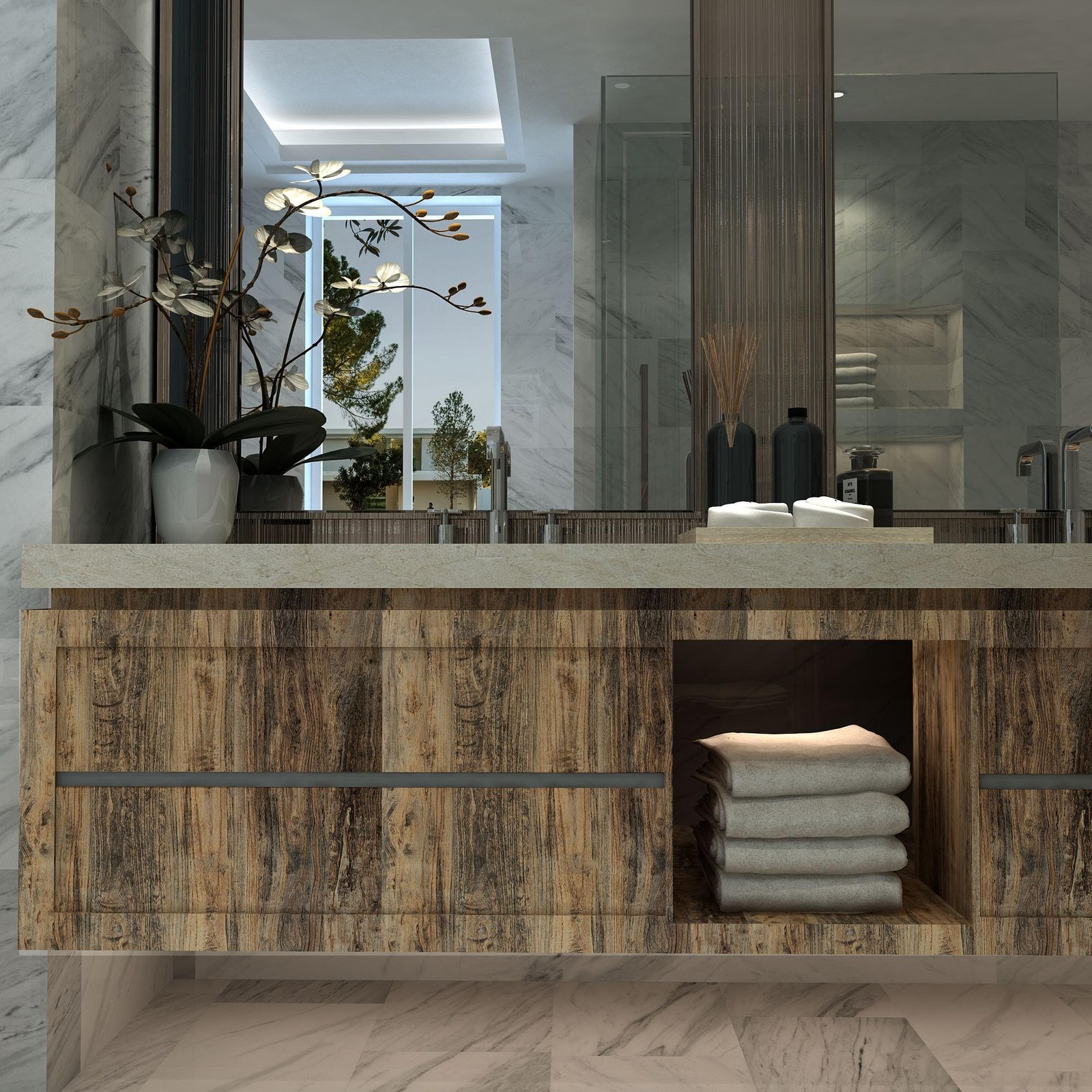 3yecao 24″×354″ Wide Thick Brown Grey Wood Wallpaper Peel and Stick Faux Ru