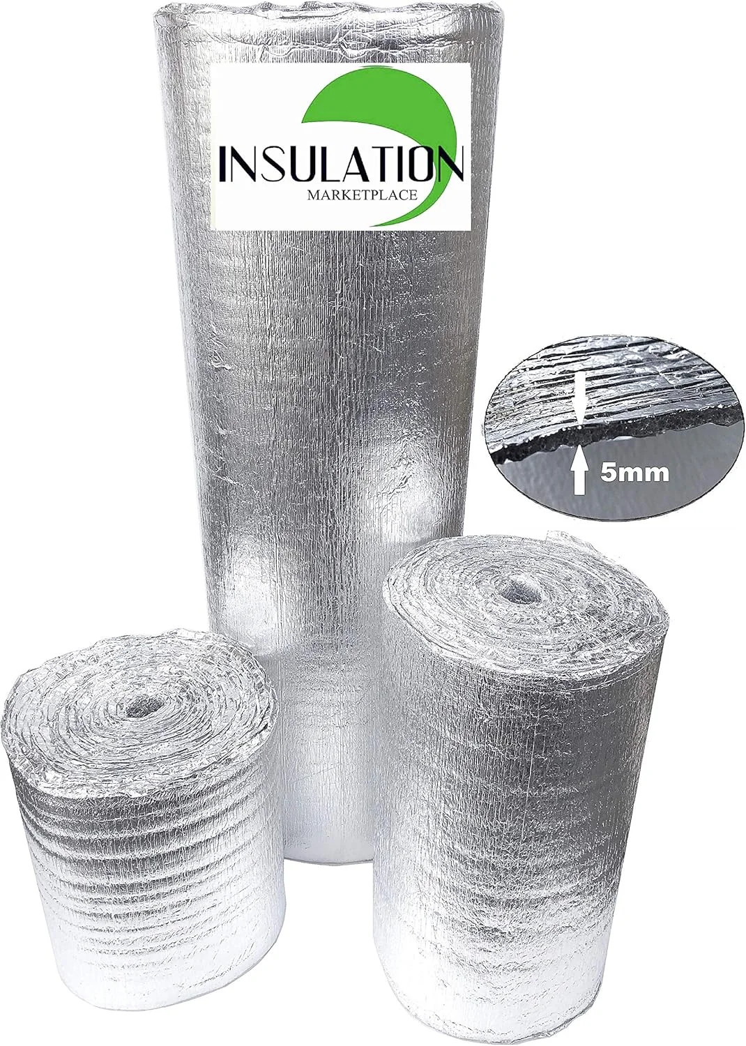 SmartSHIELD -5mm 24”X50ft Reflective Insulation Roll, Foam Core Radiant Barrier