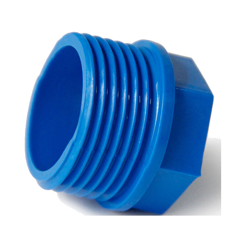 PVC Male Threaded Plug 1/2″ 3/4″ 1″ BSP Pressure Pipe Fitting White/Grey/Blue