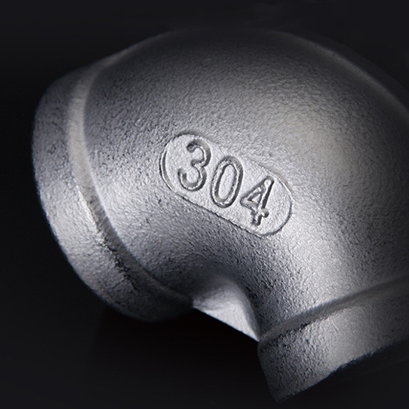 BSP 304 Stainless Steel 45°/90° Elbow Adaptors Pipe Fittings Connector Full Size