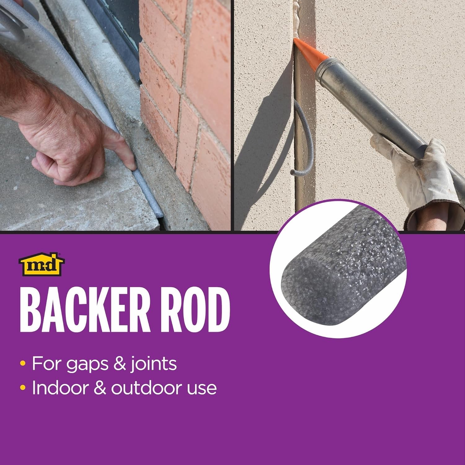 Durable 20ft Gray Foam Backer Rod for Perfect Gap Sealing – Easy Installation