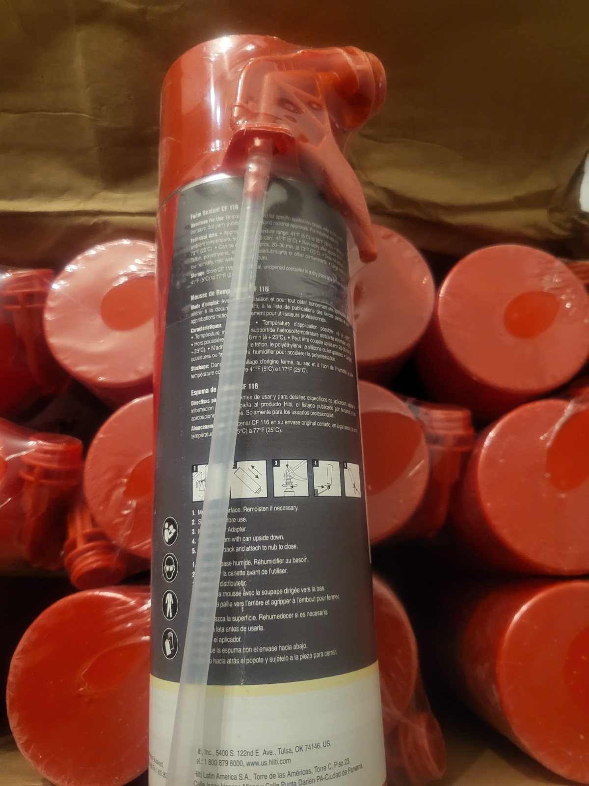 Hilti 12 pack CF 116 insulating foam sealant