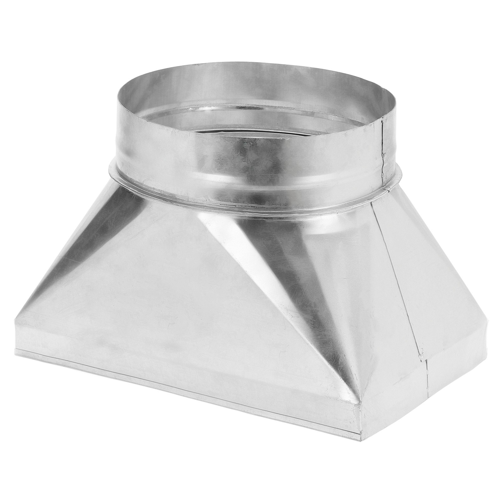 12″ x 8″ x 8″ HVAC Duct Pipe Fitting, Straight Register Boot