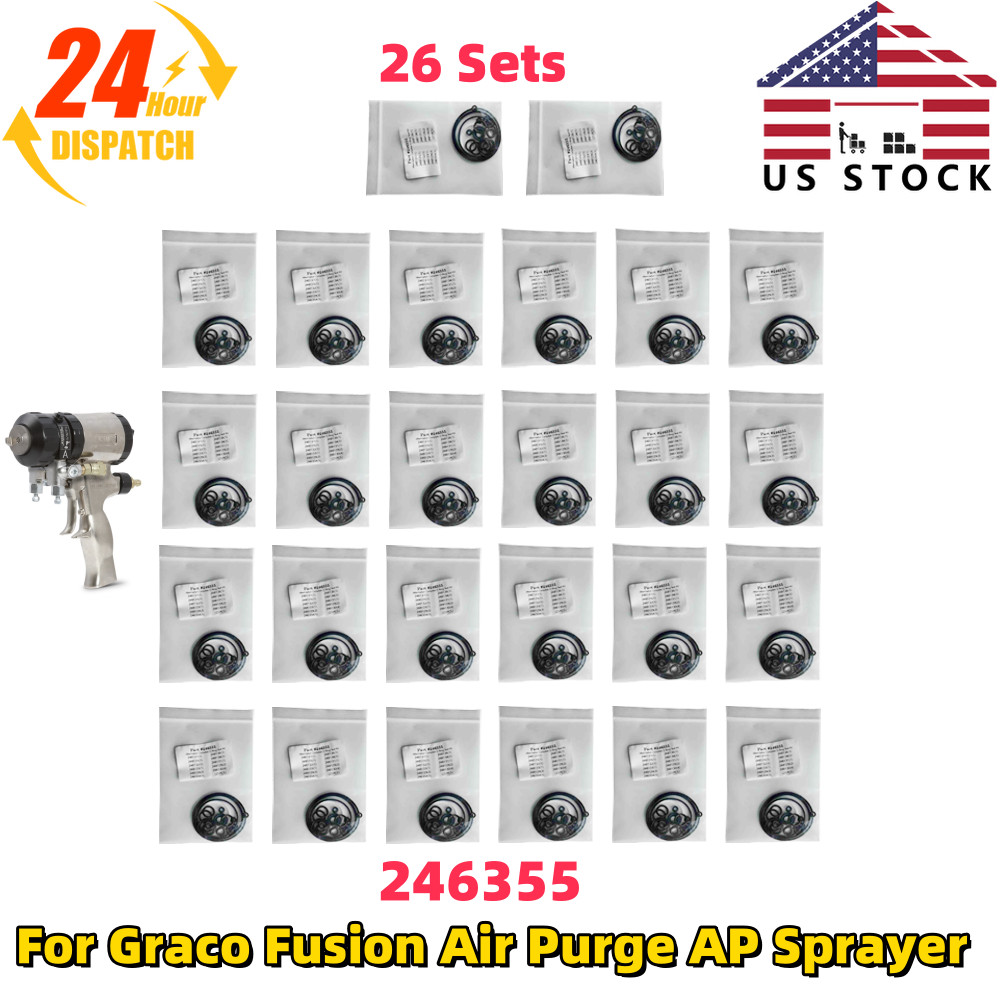 Complete O-Ring Rebuild Kit 246355 For Graco Fusion Air Purge AP Sprayer 26 Set