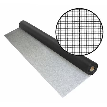 Ultravue2 Door and Window Screen, Fiberglass, 72 in W, 100 ft L, 0.007 in Wire