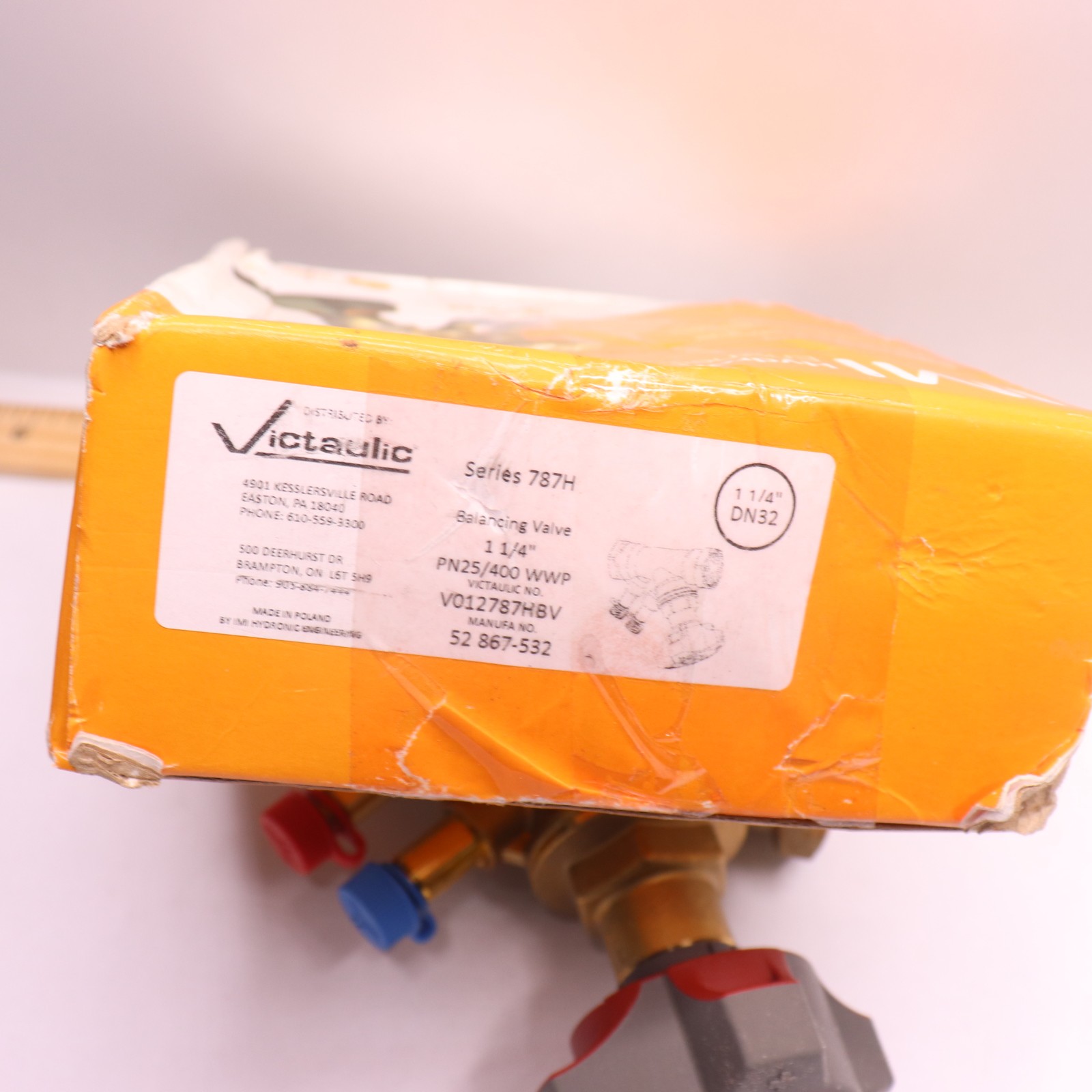Victaulic Manual Balancing Valve Y Patterned Globe -20Â°C to 120Â°C PN25/400 WWP