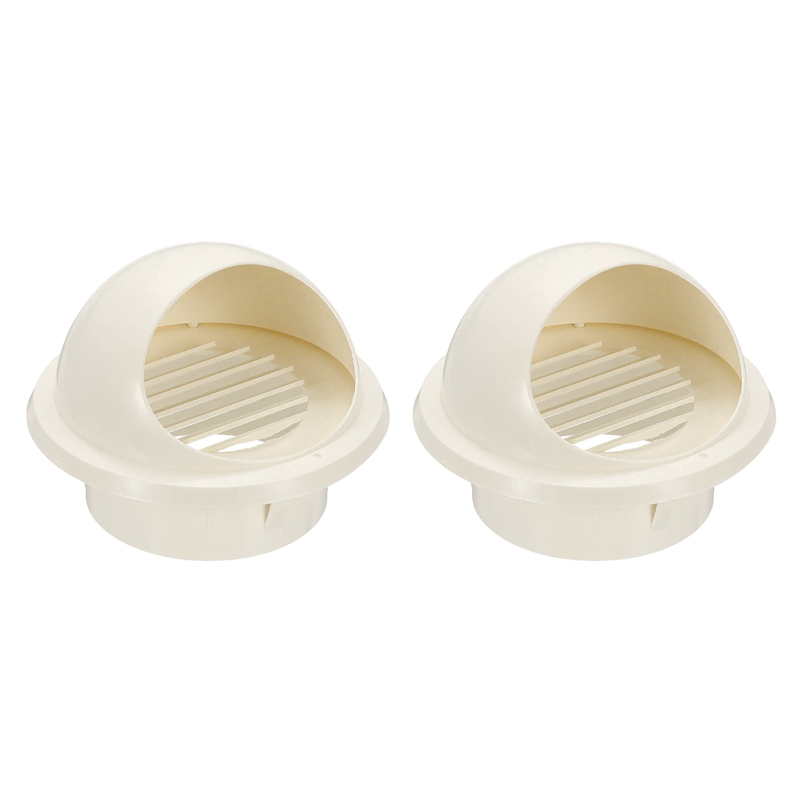 4″ Round Soffit Air Vents, 2 Pcs Removable Half Spherical Air Vent Cap, White
