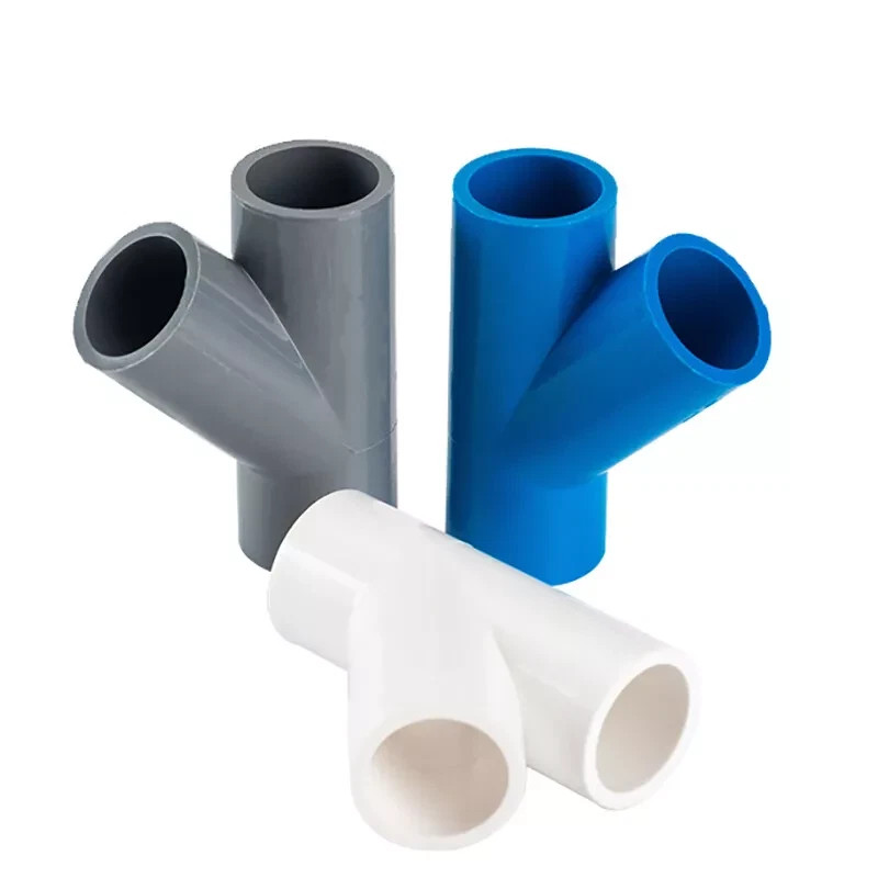 PVC 3 Way Y Connector Inner Dia 20mm-160mm Pipe Fittings Tube Adapter Joint