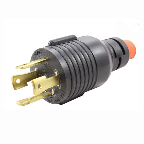 Welder Plug Outlet Adapter Power Cord STW 10AWG 3 Conductors, 125/250 Orange