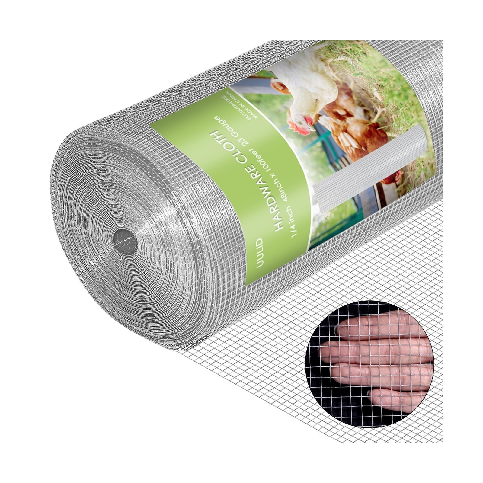 Hardware Cloth 1/4 Inch 48 x 100 ft 23 gauge Hot Dipped Galvanized After Weld…