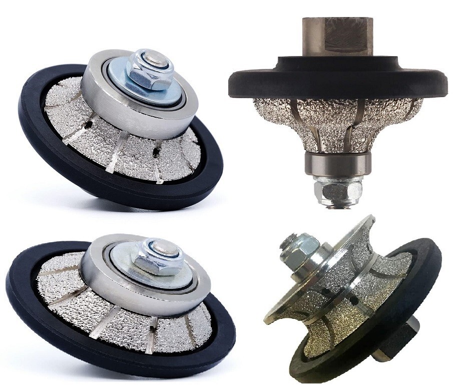 Diamond Router Bit Bullnose Countertop Edge Fits Makita DeWalt 5/8-11 Granite