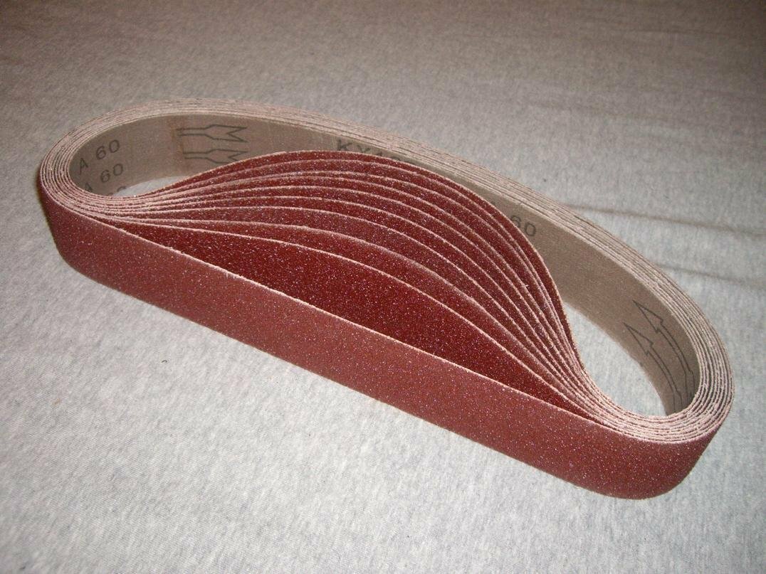 alumina oxide Belt 20 PC Grit 60 for HARDIN ROXX BLUEROCK Pipe Polisher